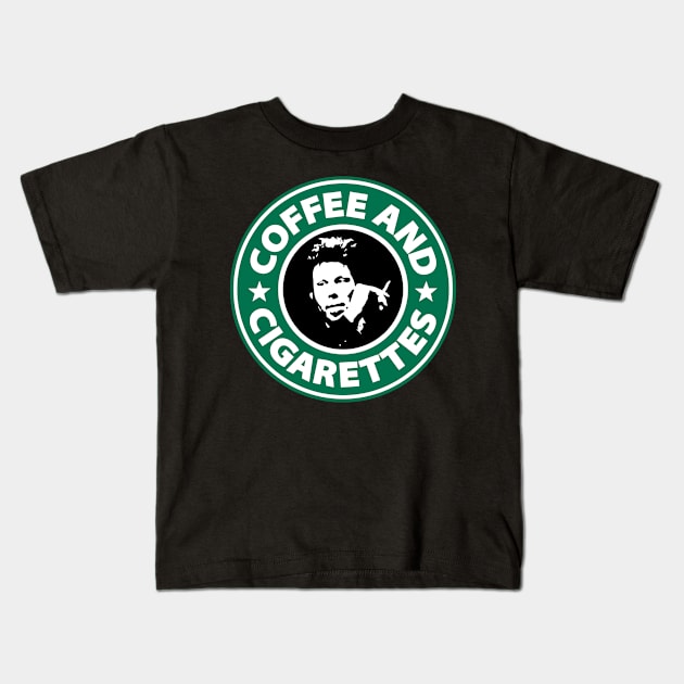 Tom Waits - Coffee And Cigarettes Kids T-Shirt by sqwear